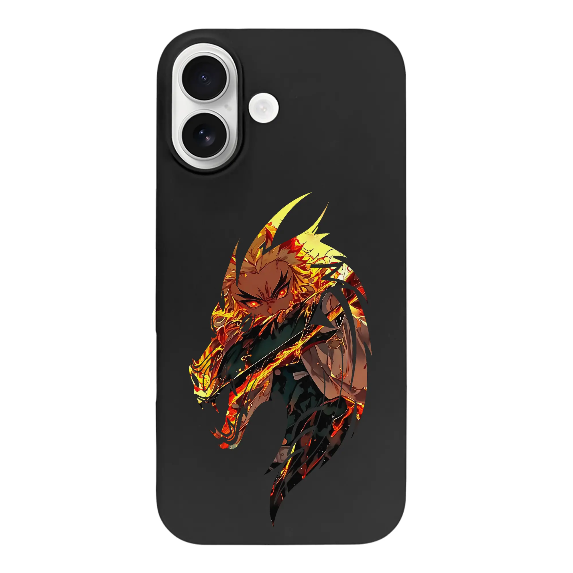 鬼滅の刃 グッズ,煉獄 杏寿郎 - iPhone 17 シリーズ シリコンケース 薄型 耐衝撃 指紋防止 ソフトタッチカバー 精密フィット 傷防止 保護ケース iPhone 17/17 Air/17 Pro/17 Pro Max 対応